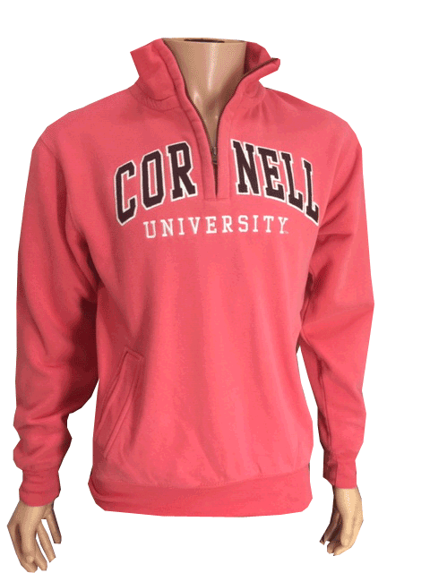 Cornell Vintage 1/4 Zip – Coral | Necessities Online Store