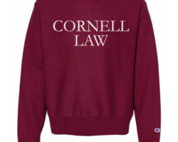 Cornell Law Champion Crew Neck Sweatshirt Cardinal-CLSA Prebook