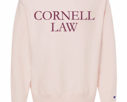 Cornell Law Champion Crew Neck Sweatshirt-Body Blush-CLSA