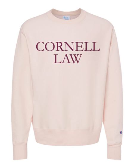 Cornell Law Champion Crew Neck Sweatshirt-Body Blush-CLSA