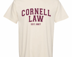Cornell Law Ivory Tee-CLSA Prebook