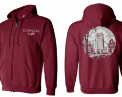 Cornell Law Cardinal Zip Hoodie-CLSA Preorder