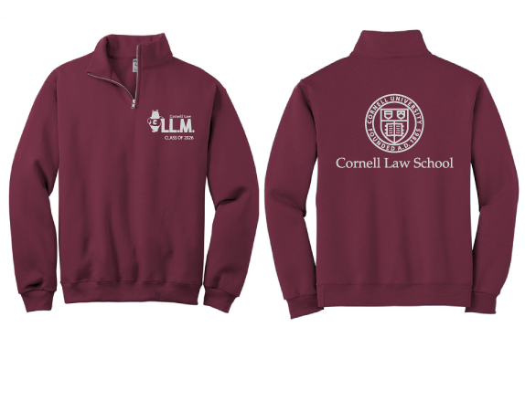Cornell Law LLM 1/4 Zip-Preoder